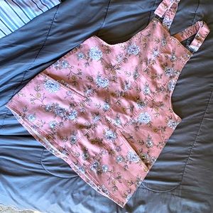 No Boundaries- Overall Skirt Floral Pattern